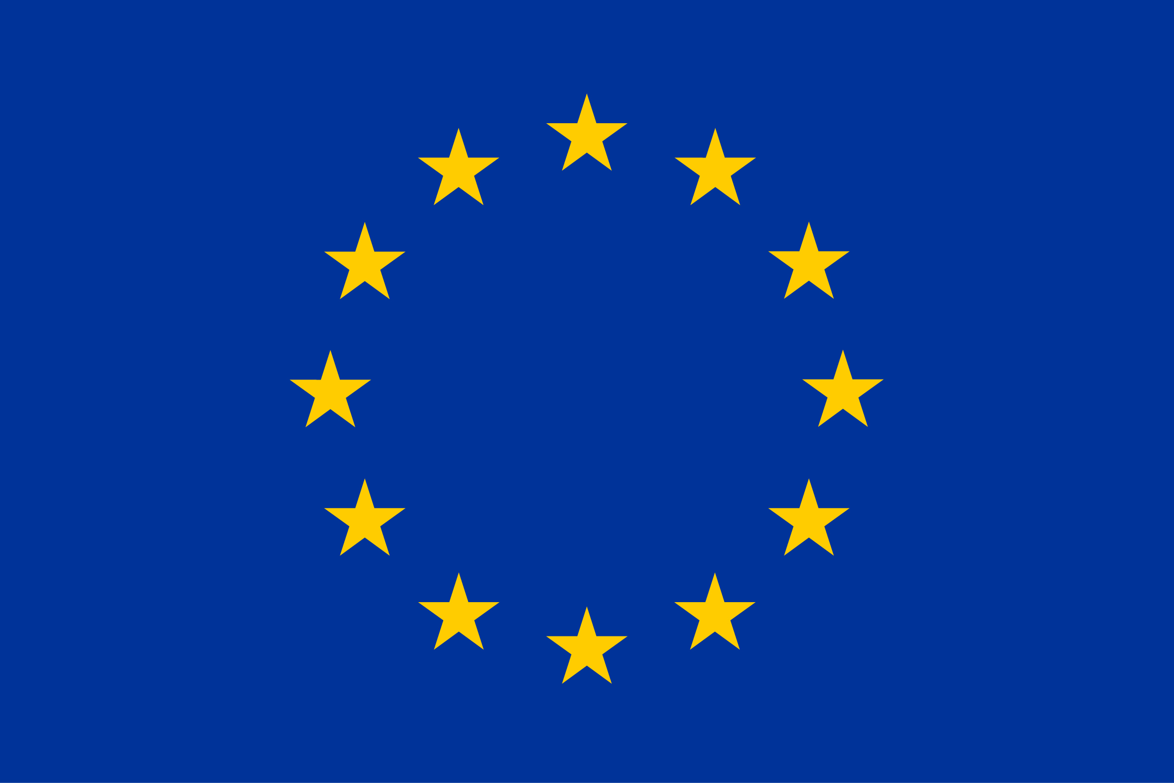 European union flag wth blue background and golden stars.