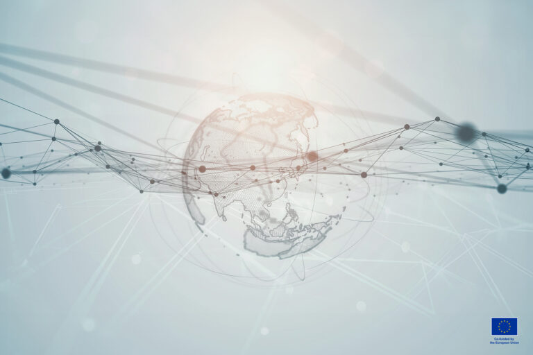 Abstract picture of Data Stream and Earth.