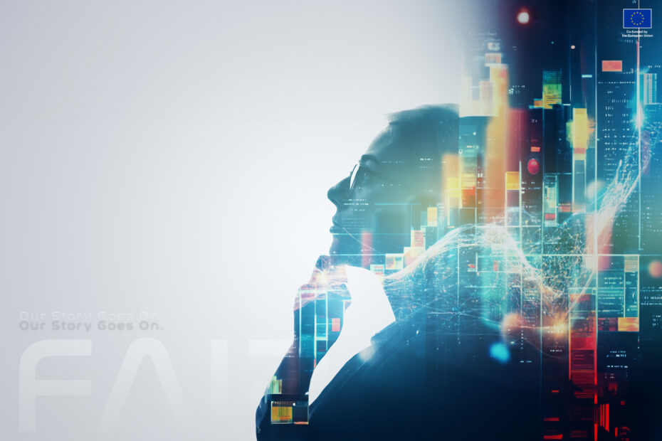 Image of a researching scientist. Researcher. Wide image for banners, advertisements.