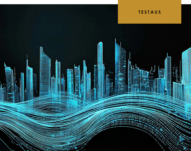 Virtual photo of a city.