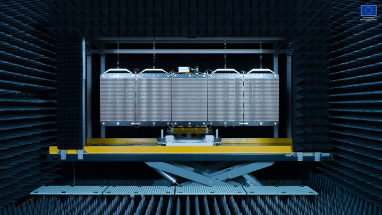 ICEYE anechoic chamber. Photo by ICEYE