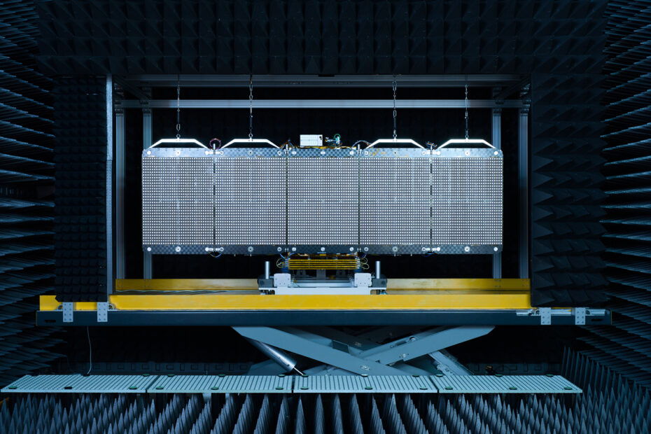 ICEYE anechoic chamber. Photo by ICEYE