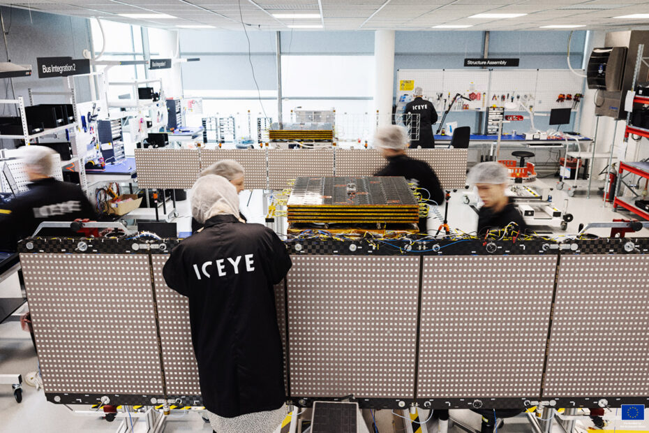 ICEYE Factory and workers. Photo by ICEYE