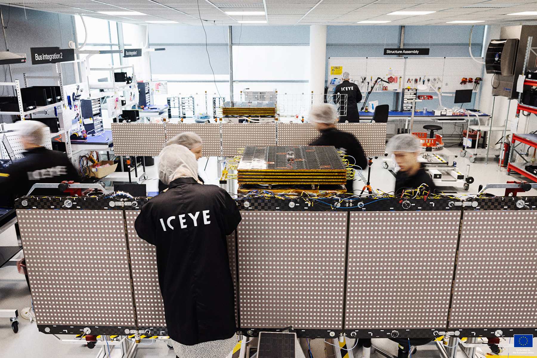 ICEYE Factory and workers. Photo by ICEYE