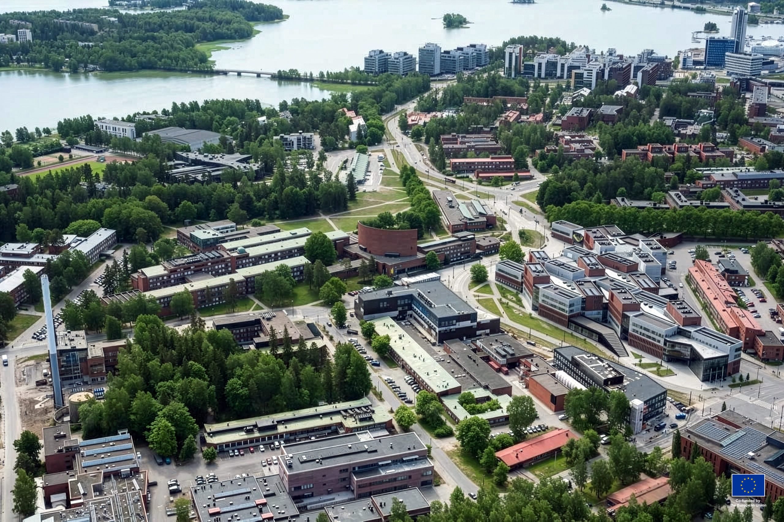 Espoo, Otaniemi aerial view. Photo by Espoo.