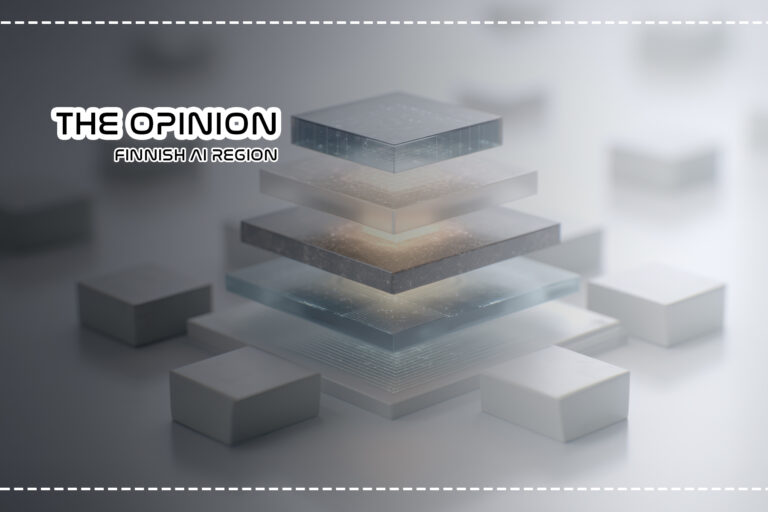 Stack of cubes forming a modern structure representing future technology and ai transformation architecture concepts